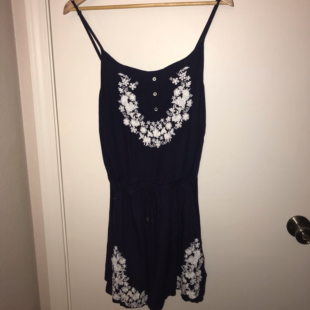 Cute/Comfy Navy & White Jumpsuit (Shorts).